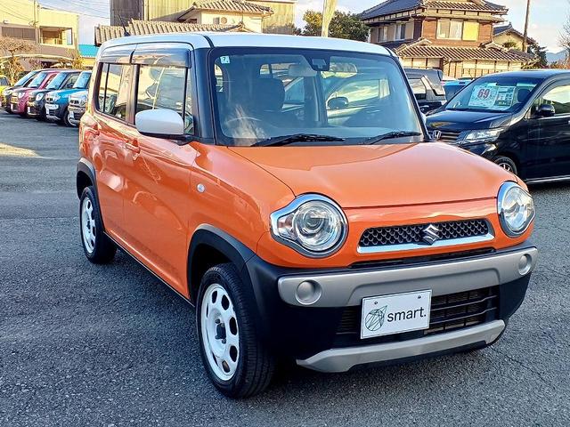 ハスラー Ｇ　後期　ＲＢＳ　２トーン　ナビ　地デジ　ＤＶＤ　Ｂカメラ　ＨＩＤライト　両席シートヒーター　スマートキー　Ｐスタート　Ａライト　セキュリティ　Ｐガラス　Ａストップ　Ｓエネチャージ　ベンチシート（5枚目）