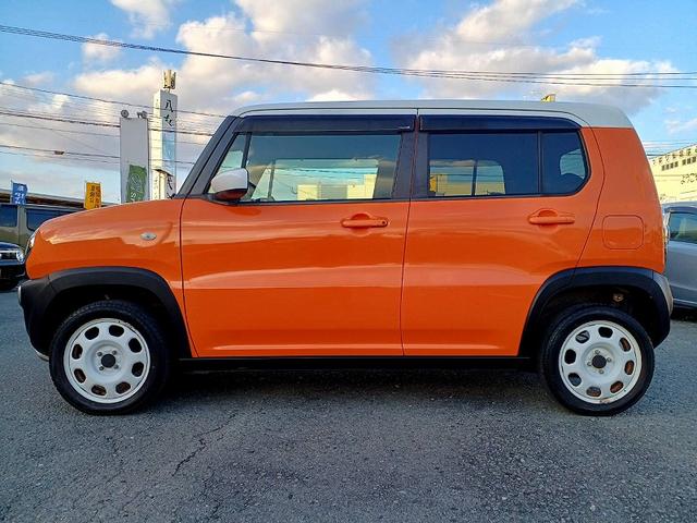 ハスラー Ｇ　後期　ＲＢＳ　２トーン　ナビ　地デジ　ＤＶＤ　Ｂカメラ　ＨＩＤライト　両席シートヒーター　スマートキー　Ｐスタート　Ａライト　セキュリティ　Ｐガラス　Ａストップ　Ｓエネチャージ　ベンチシート（6枚目）