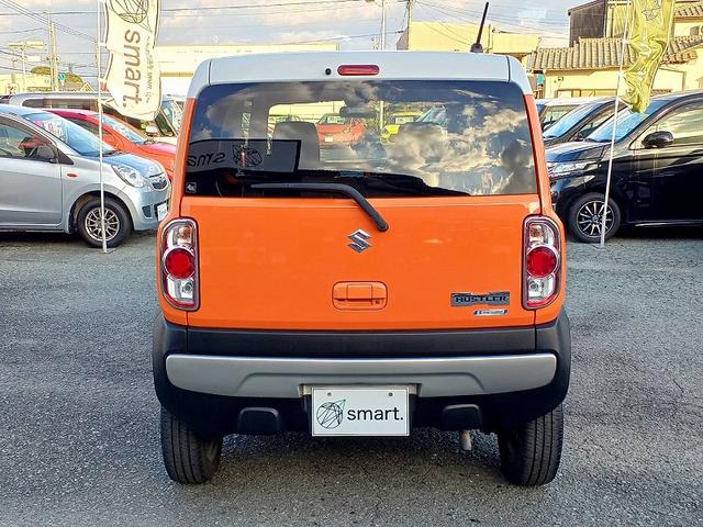 ハスラー Ｇ　後期　ＲＢＳ　２トーン　ナビ　地デジ　ＤＶＤ　Ｂカメラ　ＨＩＤライト　両席シートヒーター　スマートキー　Ｐスタート　Ａライト　セキュリティ　Ｐガラス　Ａストップ　Ｓエネチャージ　ベンチシート（9枚目）