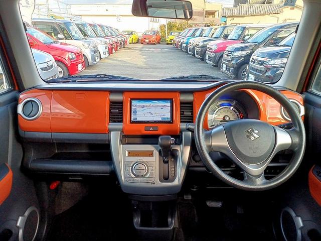 ハスラー Ｇ　後期　ＲＢＳ　２トーン　ナビ　地デジ　ＤＶＤ　Ｂカメラ　ＨＩＤライト　両席シートヒーター　スマートキー　Ｐスタート　Ａライト　セキュリティ　Ｐガラス　Ａストップ　Ｓエネチャージ　ベンチシート（11枚目）