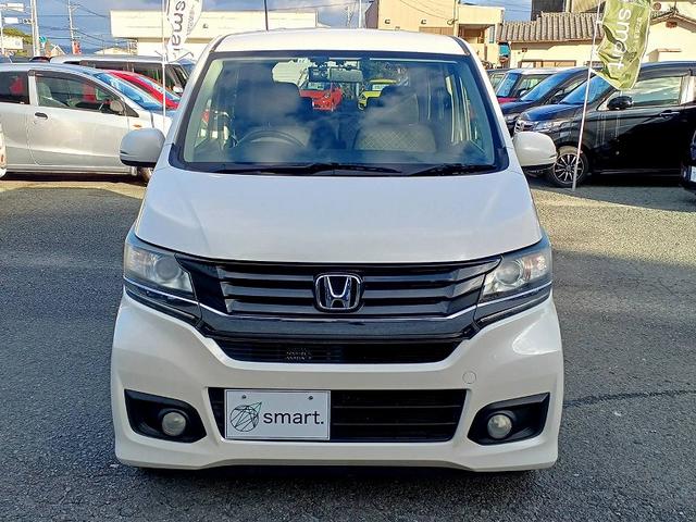 Ｎ－ＷＧＮカスタム Ｇ　ナビ　地デジ　ＤＶＤ　ＢＴ　Ｂカメラ　スマートキー　Ｐスタート　ＥＴＣ　ステアリングスイッチ　ＨＩＤライト　フォグ　Ａライト　セキュリティ　ウィンカーミラー　電格ミラー　Ｐガラス　横滑り防止　ＥＣＯＮ（4枚目）