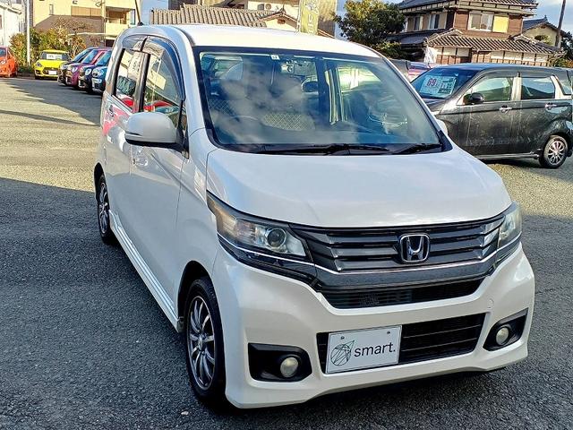 Ｎ－ＷＧＮカスタム Ｇ　ナビ　地デジ　ＤＶＤ　ＢＴ　Ｂカメラ　スマートキー　Ｐスタート　ＥＴＣ　ステアリングスイッチ　ＨＩＤライト　フォグ　Ａライト　セキュリティ　ウィンカーミラー　電格ミラー　Ｐガラス　横滑り防止　ＥＣＯＮ（5枚目）