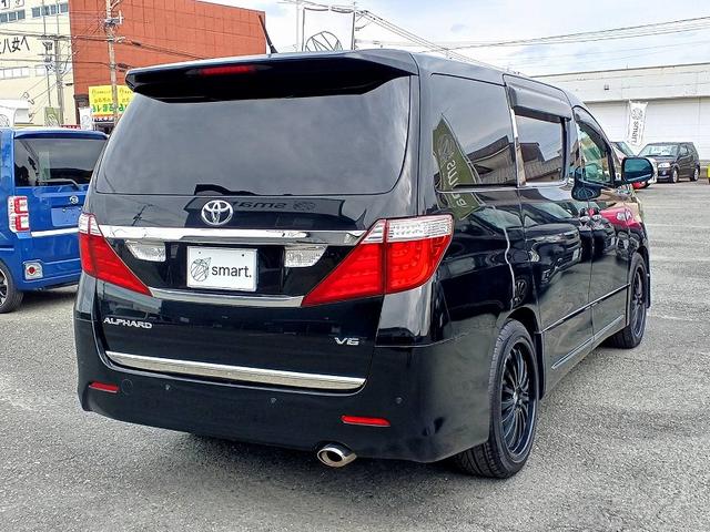 アルファード ２４０Ｓ　両側電動スライドドア　ナビ　地デジ　ＤＶＤ　ＢＴ　Ｂカメラ　ＥＴＣ　ＨＩＤライト　フォグ　社外アルミ　電格ミラー　スマートキー　Ｐスタート　Ａライト　ステリモ　横滑り防止　Ｐガラス　マット　バイザー（8枚目）