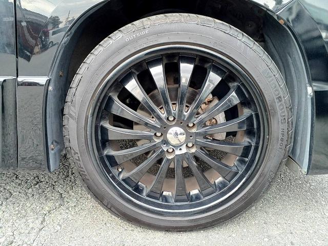 アルファード ２４０Ｓ　両側電動スライドドア　ナビ　地デジ　ＤＶＤ　ＢＴ　Ｂカメラ　ＥＴＣ　ＨＩＤライト　フォグ　社外アルミ　電格ミラー　スマートキー　Ｐスタート　Ａライト　ステリモ　横滑り防止　Ｐガラス　マット　バイザー（43枚目）