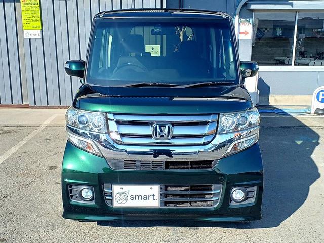 Ｎ－ＢＯＸカスタム Ｇ・Ｌパッケージ　後期　ナビ　地デジ　ＤＶＤ　ＢＴ　Ｂカメラ　電スラ　ＥＴＣ　ＨＩＤライト　フォグ　ウィンカーミラー　電格ミラー　シートリフター　スマートキー　Ｐスタート　ステリモ　Ａライト　Ａストップ　Ｐガラス（2枚目）