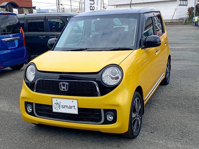 Ｎ－ＯＮＥ プレミアム・Ｌパッケージ　２トーン　ナビ　地デジ　ＤＶＤ　ＢＴ　Ｂカメラ　ＨＩＤ　ＥＴＣ　スマートキー　Ｐスタート　フォグ　マット　バイザー　リアワイパー　Ａライト　ステリモ　横滑り防止　Ｐガラス　ウィンカーミラー　電格ミラー（3枚目）