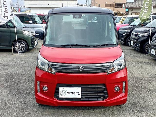 スペーシアカスタム ＸＳリミテッド　ＲＢＳ　２トーン　ナビ　地デジ　ＤＶＤ　ＢＴ　両電スラ　Ｂカメラ　ＨＩＤ　ハーフレザーシート　スマートキー　Ｐスタート　スペアキー　Ａライト　フォグ　両席シートヒーター　ステリモ　電格ミラー（5枚目）