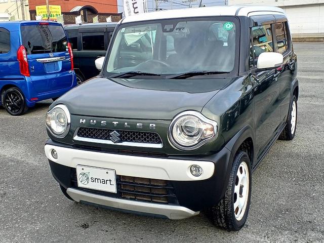 ハスラー Ｊスタイル　ＲＢＳ　２トーン　ナビ　地デジ　ＤＶＤ　ＢＴ　ＨＩＤライト　ＥＴＣ　フォグ　スマートキー　Ｐスタート　両席シートヒーター　ステリモ　電格ミラー　Ａストップ　Ｐガラス　Ａライト　横滑り防止機能（3枚目）