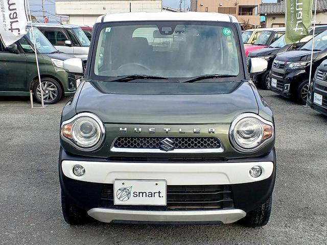 ハスラー Ｊスタイル　ＲＢＳ　２トーン　ナビ　地デジ　ＤＶＤ　ＢＴ　ＨＩＤライト　ＥＴＣ　フォグ　スマートキー　Ｐスタート　両席シートヒーター　ステリモ　電格ミラー　Ａストップ　Ｐガラス　Ａライト　横滑り防止機能（4枚目）