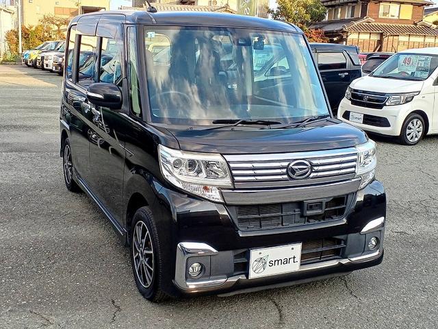 タント カスタムＸ　ＳＡＩＩ　後期　ナビ　地デジ　ＢＴ　電動スライドドア　スマアシ２　ＬＥＤライト　フォグ　社外アルミ　電格ミラー　エコアイドル　スマートキー　Ｐスタート　Ａライト　横滑り防止機能　ロールサンシェード　Ｐガラス（4枚目）