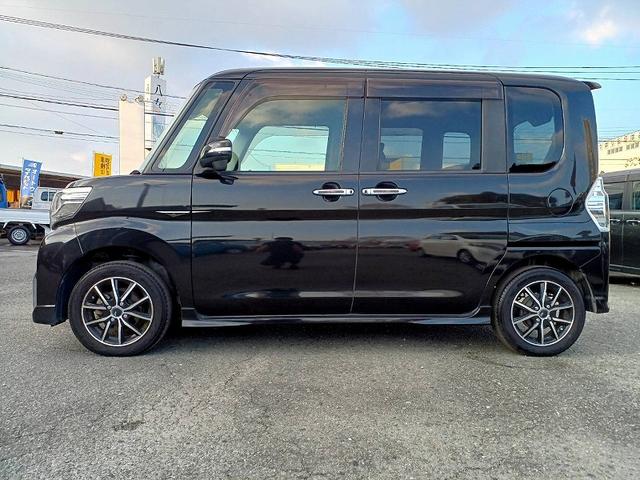 タント カスタムＸ　ＳＡＩＩ　後期　ナビ　地デジ　ＢＴ　電動スライドドア　スマアシ２　ＬＥＤライト　フォグ　社外アルミ　電格ミラー　エコアイドル　スマートキー　Ｐスタート　Ａライト　横滑り防止機能　ロールサンシェード　Ｐガラス（5枚目）