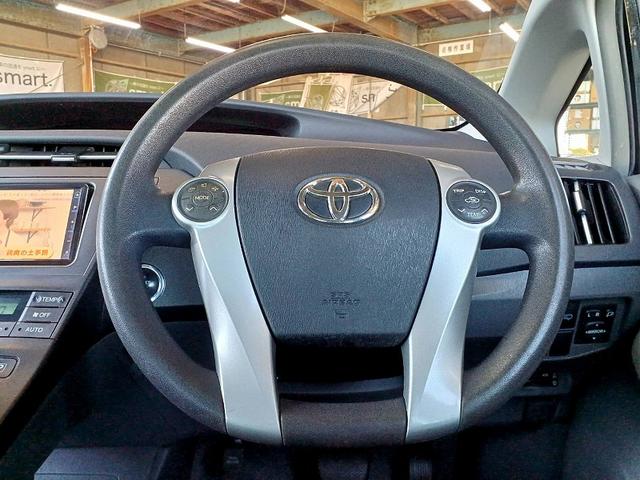 プリウス Ｓツーリングセレクション　ナビ　地デジ　Ｂカメラ　ＬＥＤライト　フォグ　スマートキー　Ｐスタート　スペアキー　ＥＴＣ　電格　Ａライト　ステリモ　チルトステアリング　マット　バイザー　シートリフター　ウィンカーミラー　アルミ（17枚目）