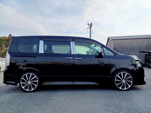 ヴォクシー ZS 煌II ナビ 地デジ BT Bカメラ 両電スラ HIDライト フォグ ETC スマートキー Pスタート スペアキー ステリモ 電格ミラー Pガラス 社外アルミ マット バイザー リアワイパー ウィンカーミラー(6枚目)