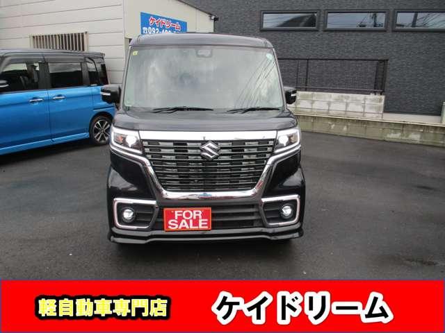 スペーシアカスタム ハイブリッドＸＳターボ　ワンオーナー禁煙車ナビ８インチＴＶアラウンドビューモニタープツシュスターターアイドリングストツプスマートキー軽減ブレーキリヤアシストセンサーＬＥＤライトウインドデスプレーメーターパドルシフトＳヒーター（2枚目）