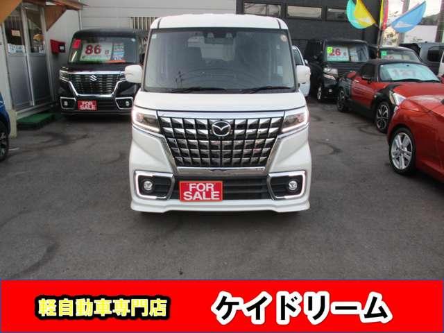 フレアワゴンカスタムスタイル ハイブリッドＸＳ　ワンオーナーナビＴＶ全方位モニター両側パワースライドドアＬＥＤライトフオグ軽減ブレーキリヤアシストセンサーオートクルーズスマート前後ドライブレコーダーシートヒーターＥＴＣエアロアルミ（5枚目）