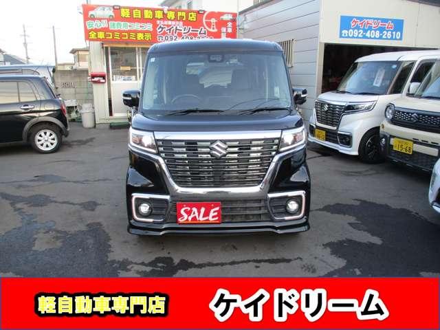 スペーシアカスタム ハイブリッドＸＳ　ワンオーナー禁煙車８インチナビＴＶ全方位モニター走行中ＯＫ両側パワースライドドア軽減ブレーキリヤアシストセンサースプツシュスタータースマートキーアイドリングストップＬＥＤライトフオグＥＴＣ（5枚目）