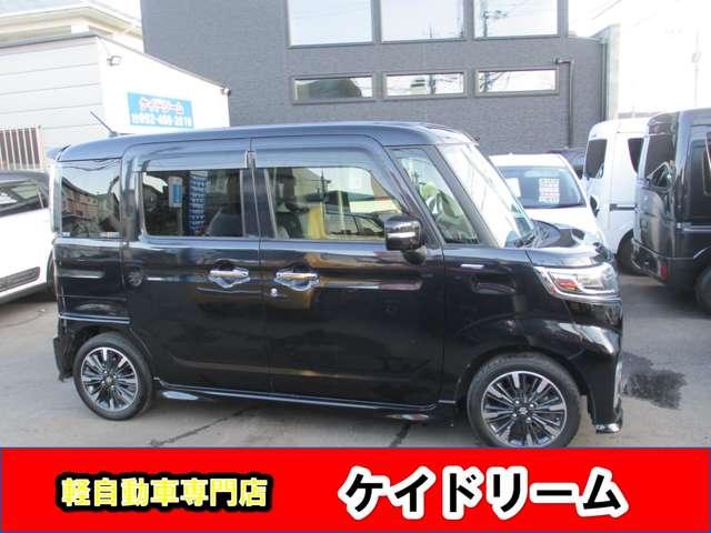 スペーシアカスタム ハイブリッドＸＳ　ワンオーナー禁煙車８インチナビＴＶ全方位モニター走行中ＯＫ両側パワースライドドア軽減ブレーキリヤアシストセンサースプツシュスタータースマートキーアイドリングストップＬＥＤライトフオグＥＴＣ（7枚目）