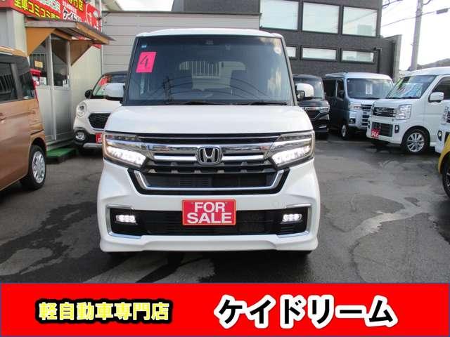 Ｎ－ＢＯＸカスタム Ｌターボ　ワンオーナー禁煙車８インチナビＴＶバツクカメラプツシュスタータースマートキー両側パワースライドドア軽減ブレーキリヤアシストセンサーシートヒーターＵＳＢＬＥＤライトフオグパドルシフトフルエアロ（5枚目）