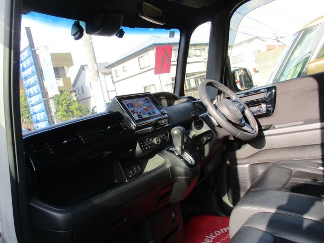 Ｎ－ＢＯＸカスタム Ｌターボ　ワンオーナー禁煙車８インチナビＴＶバツクカメラプツシュスタータースマートキー両側パワースライドドア軽減ブレーキリヤアシストセンサーシートヒーターＵＳＢＬＥＤライトフオグパドルシフトフルエアロ（38枚目）