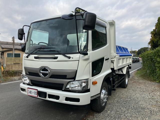 ヒノレンジャー ダンプ 後輪ダブル Lゲートダンプ 電動コボレーン付き全塗装仕上 車検1年付(2枚目)