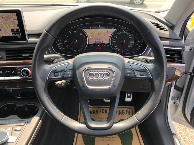 Ａ４ ２．０ＴＦＳＩ　／ナビ　フルセグＴＶ　バックカメラ　Ｂｌｕｅｔｏｏｔｈ　黒革シート　パワーシート　シートヒーター　オートＬＥＤヘッドライト　スマートキー　ＥＴＣ　前後ソナー　衝突軽減ブレーキ　アダプティブクルーズ（10枚目）
