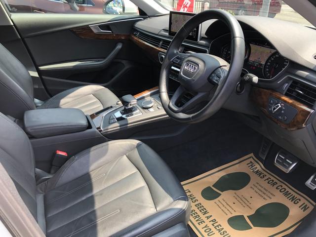 Ａ４ ２．０ＴＦＳＩ　／ナビ　フルセグＴＶ　バックカメラ　Ｂｌｕｅｔｏｏｔｈ　黒革シート　パワーシート　シートヒーター　オートＬＥＤヘッドライト　スマートキー　ＥＴＣ　前後ソナー　衝突軽減ブレーキ　アダプティブクルーズ（18枚目）