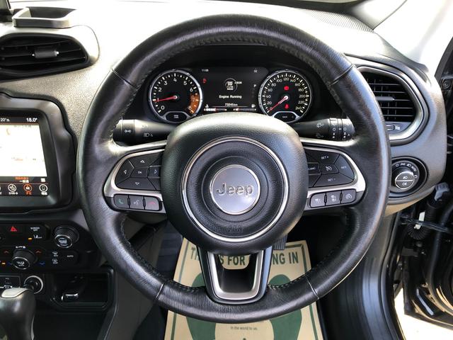 ジープ・レネゲード リミテッド /ナビ TV バックカメラ Bluetooth レザーシート パワーシート シートヒーター ハンドルヒーター キセノンライト スマートキー アダプティブクルーズ ブラインドスポット 衝突軽減ブレーキ(10枚目)