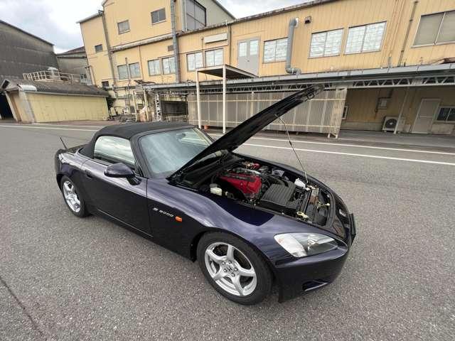 Ｓ２０００ ベースグレード　オープンカー　　初期型ベースＦ２０Ｃ型　ＶＴＥＣエンジン搭　全塗装済　純正マフラー交換　エンブレム　ウェザーストリップ新品　ドアトリム左右リペア済　タペットカバー結晶塗装済（26枚目）