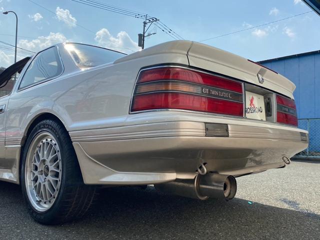 ソアラ 2.0GT 純正フルエアロ 純正サンルーフ BBSLM17インチアルミホイール 純正リアスポイラー 社外マフラー ツインカム24 新品全塗装済車両 純正フォグランプ(18枚目)