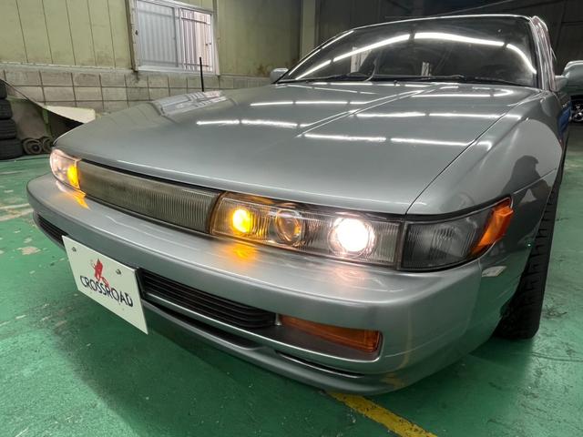 シルビア Ｋ’ｓクラブセレクションスーパーハイキャスＰ　新品フルタップ車高調　ロンシャン　１５インチアルミホイール　新品タイヤ装着　全塗装済車両　サンルーフ　社外マフラー　レカロシート　社外ステアリング（26枚目）
