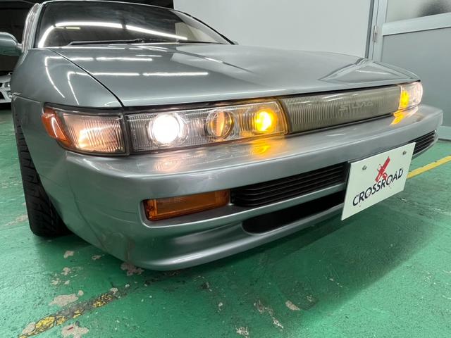 シルビア Ｋ’ｓクラブセレクションスーパーハイキャスＰ　新品フルタップ車高調　ロンシャン　１５インチアルミホイール　新品タイヤ装着　全塗装済車両　サンルーフ　社外マフラー　レカロシート　社外ステアリング（39枚目）