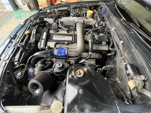 スカイライン GTS-tタイプM GT-Rルック 全塗装済車両 BNR32純正バンパー BNR32純正グリル BNR32純正リアスポイラー BNR32純正アルミ 社外FRPボンネット 社外マフラー 社外車高調(37枚目)