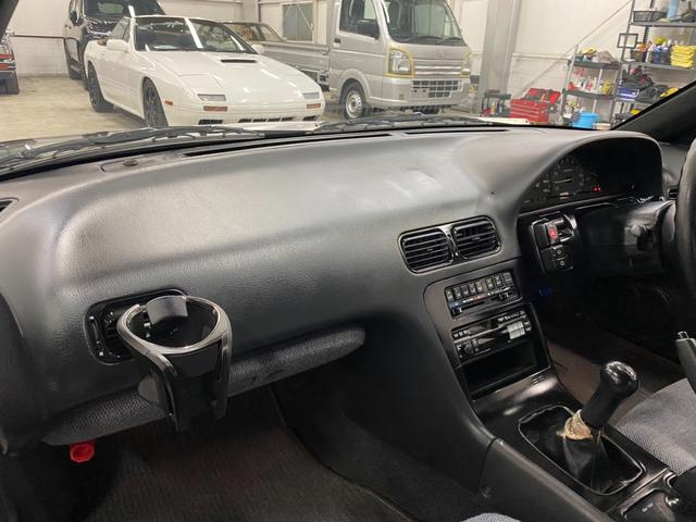 １８０ＳＸ タイプＩＩ　ハイキャスＩＩ　前期モデル　修復歴無し車両　ＴＥＩＮ製車高調　ＷＯＲＸ　レザックス　１７インチアルミホイール　純正５速マニュアル　純正ブラック（15枚目）