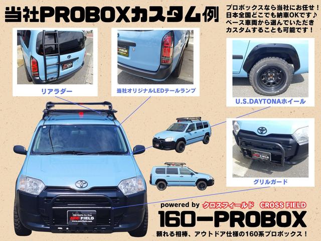 プロボックス ＧＬ　ステルスメッシュグリル　オーバーフェンダー　フロントガード　リアガード　ルーフラック　リフトアップ　デイトナホイール　ＭＡＤタイヤ　ＬＥＤテールランプ（2枚目）