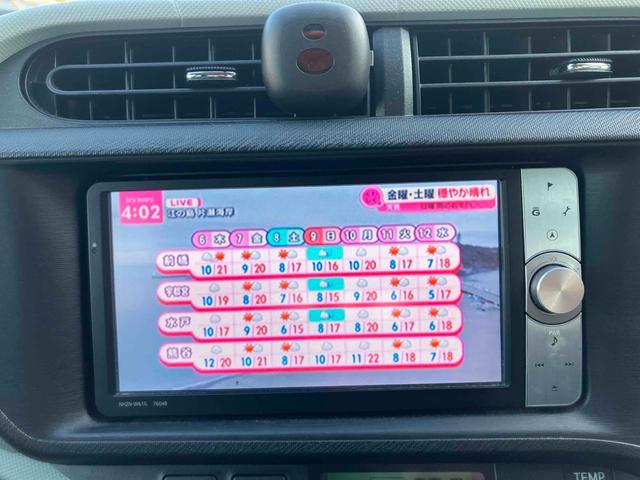 アクア Ｓ　ＥＴＣ　ナビ　ＴＶ　アルミホイール　スマートキー　電動格納ミラー　ＣＶＴ　衝突安全ボディ　ＡＢＳ　ＥＳＣ　Ｂｌｕｅｔｏｏｔｈ　エアコン　パワーステアリング　パワーウィンドウ　運転席エアバッグ（10枚目）