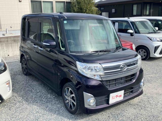 タント カスタムＸ　両側スライド・片側電動　ナビ　ＴＶ　ＬＥＤヘッドランプ　スマートキー　アイドリングストップ　電動格納ミラー　ベンチシート　ＣＶＴ　盗難防止システム　ＡＢＳ　ＣＤ　ミュージックプレイヤー接続可（3枚目）