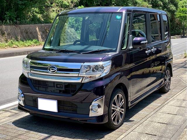 タント カスタムＲＳ　ＳＡ　／ターボ／衝突被害軽減ブレーキ／両側電動スライドドア／メモリーナビ／フルセグＴＶ／ミュージックサーバ／ＤＶＤ再生／ＬＥＤライト／ＥＴＣ車載器／スマートキー／Ｐスタート／前後ドライブレコーダー（3枚目）