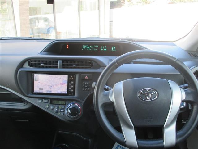 アクア G バックモニタ セキュリティー メンテナンスノート デュアルエアバック ナビTV パワーウィンドウ ESC ATエアコン ABS パワーステアリング 運転席エアバッグ キーレススタートシステム ETC(8枚目)