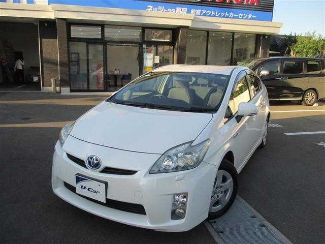 プリウス Ｓ　ＬＥＤエディション　フルオートエアコン　ナビＴＶ　地デジＴＶ　スマートキープッシュスタート　ＡＷ　パワーウィンドー　Ｂカメ　Ｗエアバッグ　イモビ　ＥＴＣ車載器　エアバック　サイドエアバック　キーレスエントリー　横滑防止（3枚目）