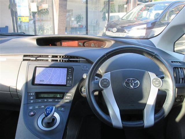 プリウス Ｓ　ＬＥＤエディション　フルオートエアコン　ナビＴＶ　地デジＴＶ　スマートキープッシュスタート　ＡＷ　パワーウィンドー　Ｂカメ　Ｗエアバッグ　イモビ　ＥＴＣ車載器　エアバック　サイドエアバック　キーレスエントリー　横滑防止（9枚目）