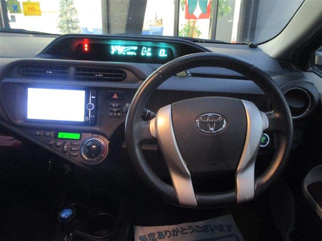 アクア G バックモニタ セキュリティー メンテナンスノート ドライブレコーダ デュアルエアバック ナビTV LED パワーウィンドウ 1オーナ- 地デジ ESC ATエアコン ABS パワーステアリング アルミ(8枚目)