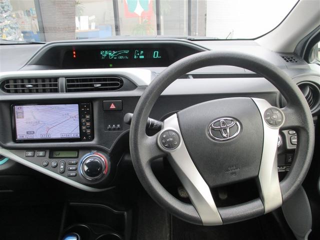 アクア S スマートキープッシュスタート キーレスエントリ ドラレコ付 イモビ ナビ&TV ワンオーナー車 オートエアコン デュアルエアバック ESC Bカメラ パワーウィンドウ ETC SRS ワンセグTV(7枚目)