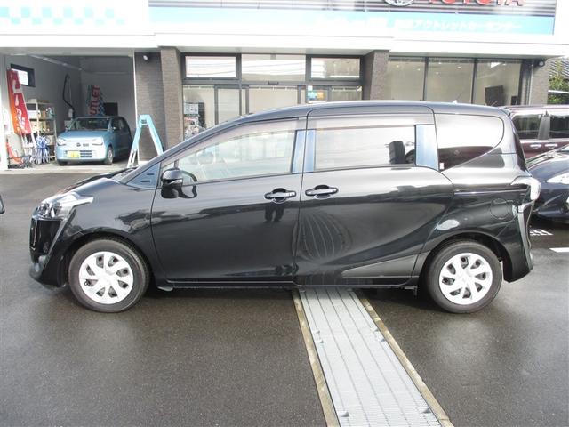 シエンタ Ｇ　両側パワ－スライドドア　点検記録簿　スマートキー＆プッシュスタート　アイドリングストップ車　ＤＶＤ再生可　ウォークスルー　横滑り防止システム　ＷエアＢ　メモリーナビゲーション　盗難防止システム　ＡＢＳ（3枚目）