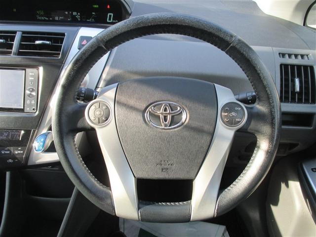 プリウスα Ｓツーリングセレクション　地デジフルセグＴＶ　点検記録簿付　スマ－トキ－　ＶＳＣ　ＬＥＤヘットライト　アルミ　Ｂカメ　ナビ・テレビ　イモビライザー　ＤＶＤ再生機能　サイドエアバッグ　ＡＢＳ　ＡＡＣ　助手席エアバック　メモリナビ（8枚目）