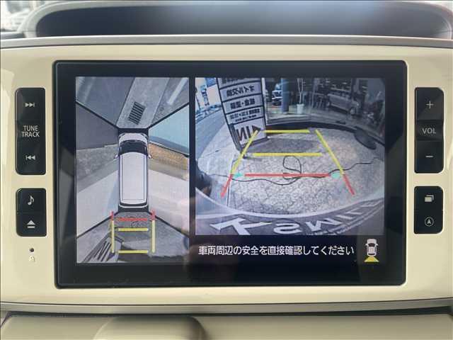 ムーヴキャンバス Ｇ　“メイクアップＳＡＩＩ”　ナビゲーション／ＥＴＣ／両側電動スライドドア／衝突被害軽減システム／ドライブレコーダー／ＨＩＤヘッドライト／オートライト／ベンチシート／ステアリングスイッチ／スマートキー／プッシュスタート（8枚目）