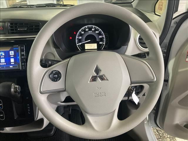 ｅＫワゴン Ｍ　ｅ－Ａｓｓｉｓｔ　ＰＬＵＳ　ナビゲーション／ＥＴＣ／衝突被害軽減システム／キーレスエントリー／電動格納ミラー／アイドリングストップ／オートエアコン／ベンチシート／ヘッドライトレベライザー／ステアリングスイッチ／ベンチシート（8枚目）