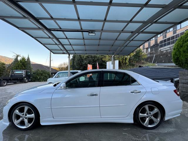 マークX 250G Sパッケージ フルエアロ ナビ キーレス ローダウン HIDヘッドライト 電動格納ミラー 車検整備付 実走行45000キロ ETC オートライト アルミホイール(12枚目)