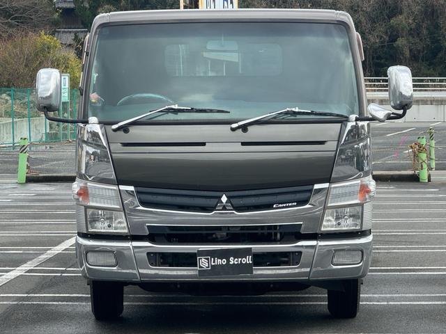 キャンター 　カスタム　積載車　キャリアカー　車輌運搬車　キャンターカスタム　ユニックネオ５　　積載量２０００キロ　メッキバンパー　左右開閉あおり　セーフティーローダー　ナビ　バックカメラ　Ｂｌｕｅｔｏｏｔｈ（2枚目）