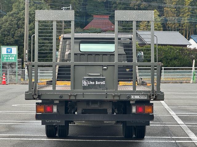 キャンター 　カスタム　積載車　キャリアカー　車輌運搬車　キャンターカスタム　ユニックネオ５　　積載量２０００キロ　メッキバンパー　左右開閉あおり　セーフティーローダー　ナビ　バックカメラ　Ｂｌｕｅｔｏｏｔｈ（7枚目）