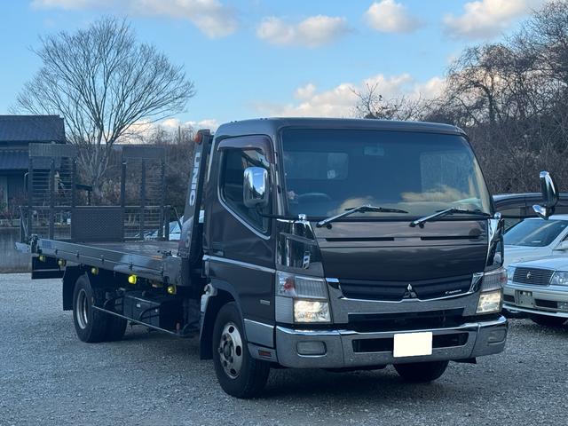 キャンター 　カスタム　積載車　キャリアカー　車輌運搬車　キャンターカスタム　ユニックネオ５　　積載量２０００キロ　メッキバンパー　左右開閉あおり　セーフティーローダー　ナビ　バックカメラ　Ｂｌｕｅｔｏｏｔｈ（44枚目）